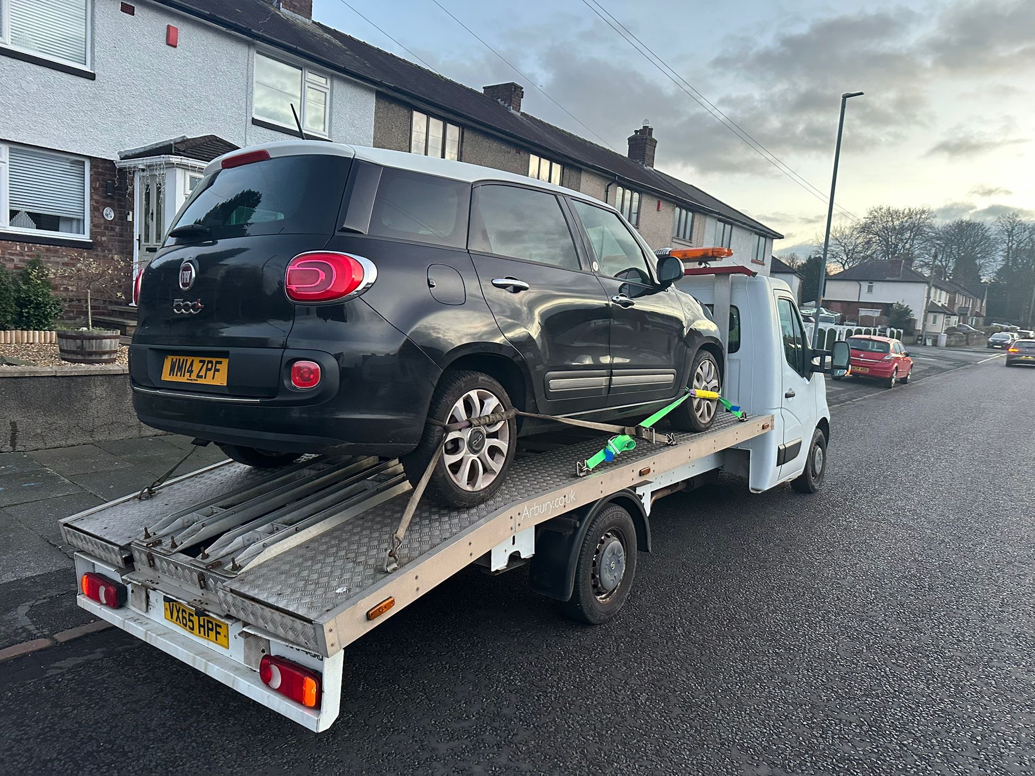Big Ray Car Recovery truck loading a vehicle